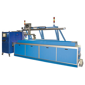 Length measurement of tread strips