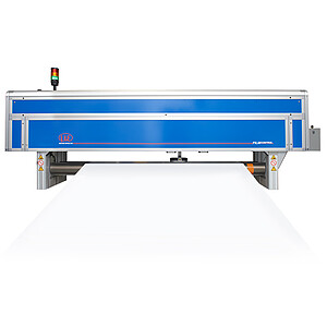 Thickness measurement in hot melt calenders