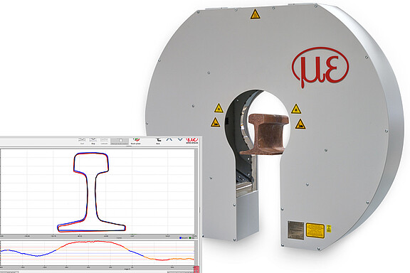 3D profile measurement for long products for rails