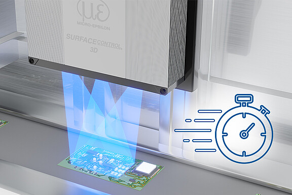 Short processing times with surfaceCONTROL 3D 3560