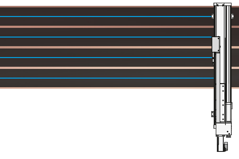 Traversing thickness measurement with thicknessCONTROL