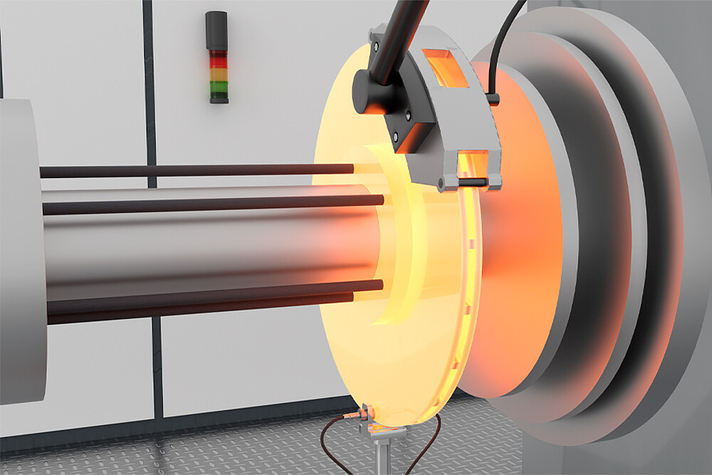 Thickness measurement of brake discs 