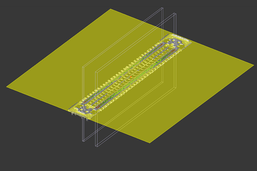 Flatness measurement of a charging connector