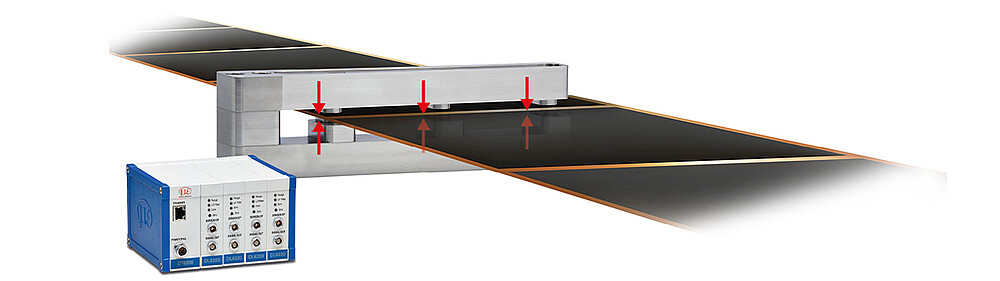 two-sided thickness measurement of battery foil with capaNCDT 