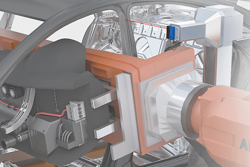 Exact position detection of the car body