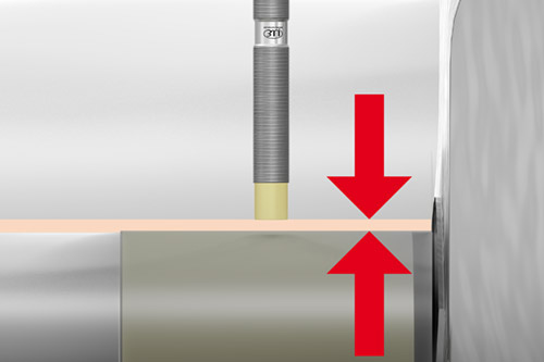 Inspection of oil gap in axle bearings in high-speed trains 